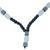 Halskette mit Anhänger aus Sese-Holz und recyceltem Glas, „Adwenpa“ – handgefertigte Halskette mit Anhänger aus schwarzem Sese-Holz und recyceltem Glas