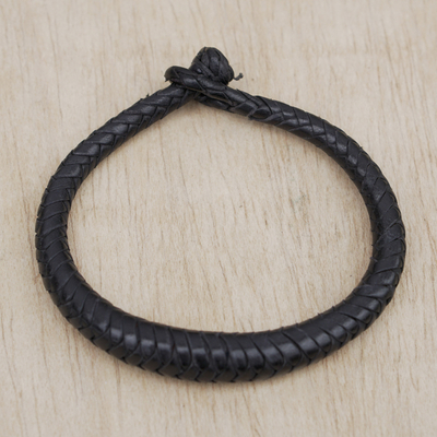 Buy MILAKOO 6Pcs Black Braided Leather Bracelet for Men Women Wooden Beaded  Bracelet Adjustable… at Amazon.in