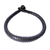 Braided leather bracelet, 'Black Grace' - Handcrafted Braided Leather Bracelet in Black thumbail