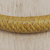 Braided leather bracelet, 'Yellow Grace' - Handcrafted Braided Leather Bracelet in Yellow
