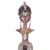 Wood fertility doll, 'Dark Detugbi' - Hand-Carved Sese Wood Fertility Doll with Female Form