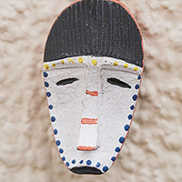 African wood mini mask, 'Water Spirit'