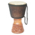 Wood djembe drum, 'Anopa Nsoman' - Handcrafted Tweneboa Wood Djembe Drum from Ghana