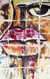 Klatsch und Tratsch - Acryl ungestreckte kubistische Malerei vom Künstler signiert