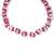 Glass beaded necklace, 'Gentle Red' - Eco-Friendly Recycled Glass Beaded Necklace in Red