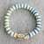 Recycled glass beaded stretch bracelet, 'Yram' - Stretch Bracelet with Recycled Glass Beads Handmade in Ghana