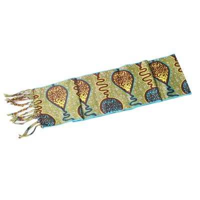 Curated gift set, 'African Legacy' - African Curated Gift Set with Scarf Bracelet Decorative Box