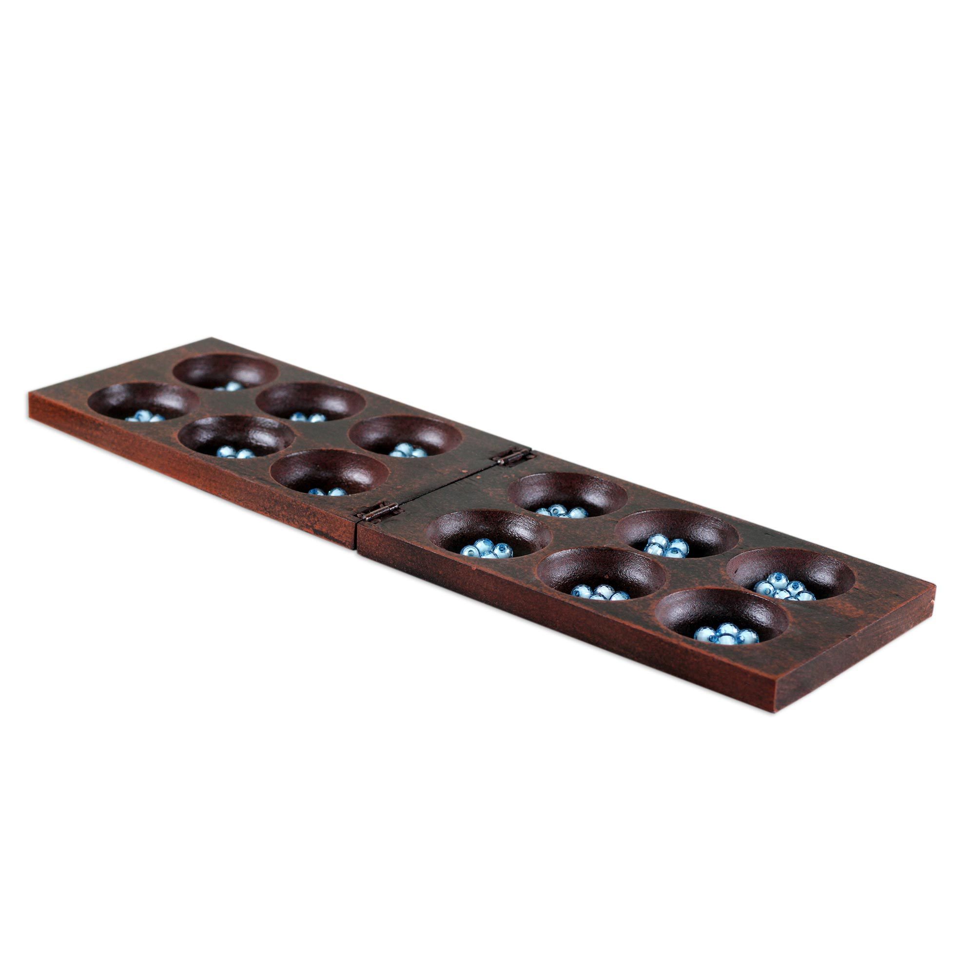Oware Mancala Table Game Sankofa NOVICA