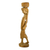 Ebony sculpture, 'Carrier Woman' - Handcrafted Cultural Wood Sculpture