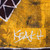 Cotton wall hanging, 'Grateful Visage' - Hand-Painted Yellow Cotton Wall Hanging of African Mask