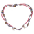 Halskette aus recycelten Glas- und Kunststoffperlen - Handgefertigte Halskette aus roten Glas- und Kunststoffperlen