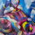 'Mapuka Dance I' - Signed Unstretched Cubist Painting of Traditional Dance (image 2b) thumbail