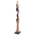 Ebony wood sculpture, 'Colorful Lady' - Ebony Wood Sculpture of Woman with Pot Hand-Carved in Ghana (image 2d) thumbail