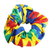 Cotton scrunchie, 'Kente Soul' - Traditional Kente Cotton Scrunchie Crafted in Ghana