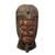 Máscara de madera africana - Máscara tradicional africana de madera de sésé en tonos marrones y negros