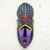 African wood mask, 'Atanpoka' - Handcrafted Traditional African Sese Wood Mask of a Woman