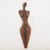 Fiberglass wall sculpture, 'Passionate Beauty II' - Female Form Abstract Fiberglass Wall Sculpture from Ghana