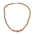 Wood and recycled glass beaded necklace, 'Fearless Red' - Eco-Friendly Sese Wood and Recycled Glass Beaded Necklace