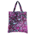 Batik cotton tote bag, 'Vibrant Alua' - Purple and Blue Batik Cotton Tote Bag with Splatter Pattern