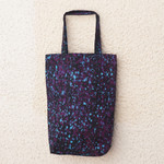 Batik cotton tote bag, ' Adira Sensations' - Handmade Batik Cotton Tote Bag with Vibrant Splatter Motifs
