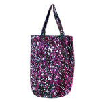 Batik cotton tote bag, ' Adira Sensations' - Handmade Batik Cotton Tote Bag with Vibrant Splatter Motifs