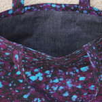 Batik cotton tote bag, ' Adira Sensations' - Handmade Batik Cotton Tote Bag with Vibrant Splatter Motifs