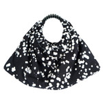 Batik cotton hobo bag, 'Sophisticated Nuse' - Handmade Batik Cotton Hobo Bag with Elegant Splatter Motifs