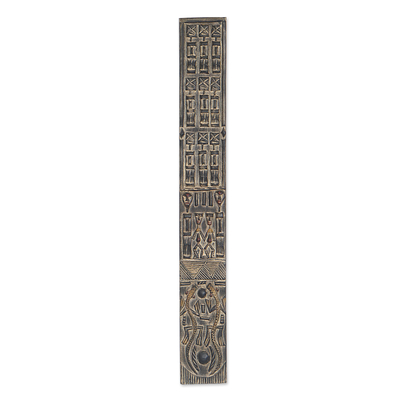 Panel en relieve de caoba - Relieve de Pared de Caoba Tallado y Pintado a Mano