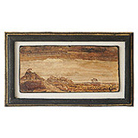 Natural fiber wall art, 'Sunny Day' - Handcrafted Natural Fiber Landscape Wall Art from Ghana