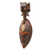 African wood mask, 'Elephant Ancestor' - Elephant-Themed African Sese Wood Mask in Black and Brown (image 2c) thumbail