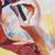'Dilemma' - Acrylic Impressionist Portrait of Woman on the Phone