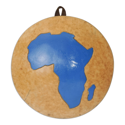 Arte de pared de calabaza seca - Arte de pared de calabaza seca redonda hecha a mano de África