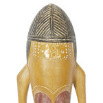 African wood mask, 'Majestic Features' - African Wood Wall Mask Hand-Carved & Hand-Painted in Ghana