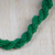 Recycled glass and agate beaded torsade necklace, 'Queen in Green' - Green and Red Recycled Glass and Agate Beaded Necklace