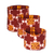 Cestas de batik de algodón (juego de 3) - Juego de 3 cestas de algodón con patrón Russet Batik Dwennimmen