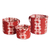 Cotton batik baskets, 'Russet Mpatapo' (set of 3) - Set of 3 Cotton Baskets with Russet Batik Mpatapo Pattern