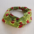 Cotton headband, 'Spring Obaapa' - Classic Patterned Chartreuse Green Elastic Cotton Headband