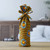 Cotton wine bottle cover, 'Cheerful Toast' - Colorful Handmade 100% Cotton Wine Bottle Cover from Ghana
