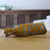 Cotton wine bottle cover, 'Cheerful Toast' - Colorful Handmade 100% Cotton Wine Bottle Cover from Ghana