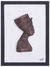 Ceramic and wood relief wall art, 'Egyptian Pharaoh' - Ceramic and Sese Wood Relief Wall Art of Egyptian King