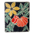 Wood wall art, 'Vibrant Blossoming' - Floral Painted Hand-Carved Sese Wood Wall Art in Warm Hues
