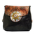 Leather shoulder bag, 'Miss Tenere' - Leather Shoulder Bag with aluminium Brass and Copper Accent