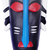 African wood mask, 'Okomfo' - Hand-Painted African Wood Mask in Black White Blue & Red