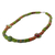 Lange Halskette aus recycelten Glasperlen - Umweltfreundliche lange Halskette aus recycelten Glasperlen in Grün