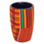 Portalápices de madera y algodón decoupage - Portalápices de madera decoupage hecho a mano con tela Kente africana