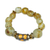 Recycled glass beaded stretch bracelet, 'Ghana's Fortune' - Eco-Friendly Warm-Toned Recycled Glass Beaded Bracelet