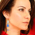 Recycled glass beaded dangle earrings, 'Divine Blue Gyidi' - Eco-Friendly Blue Recycled Glass Beaded Dangle Earrings