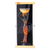 Calabash gourd and glass wall art, 'Authentic Goddess' - Orange Gourd and Glass Wall Art of Hardworking Woman