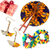 Curated gift set, 'African Chic' - Curated Kente Gift Set with Hand Fan 2 Scrunchies & Earrings