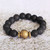 Pulsera colgante elástica con cuentas de vidrio reciclado - Pulsera Colgante Elástica Con Cuentas De Vidrio Reciclado Ecológica